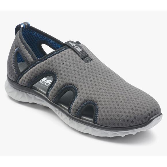 BASS OUTDOOR Men's Hex Vented Hiking Shoes – Traction-Sole Mesh Slip-ons SZ 9.5 - Picture 1 of 7